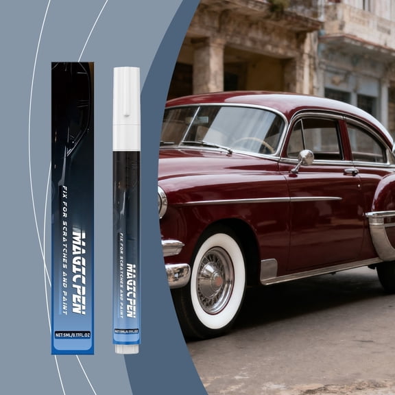 Light Scratch Repair Pen 2 in 1 Paint Scratch Remover Cleaner Touch Up Marker Portable for Car Body Door Panel Bumper Fender Quick Swirl Scuff Repair Gloss Refresh Quick Refresh Scratch Repair Pro