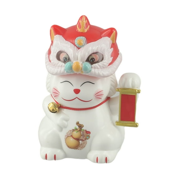 Light-Sensing Automatic Nodding Lion Dance Luckycat Solar Luckycat Car Ornaments