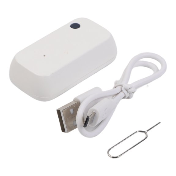 for Light Sensor for Tuya Life App, for WiFi Brightness Detector with 0-1000 LUX Range, 180° Detection Angle for Home Automation Security System, White(FOR ZB)