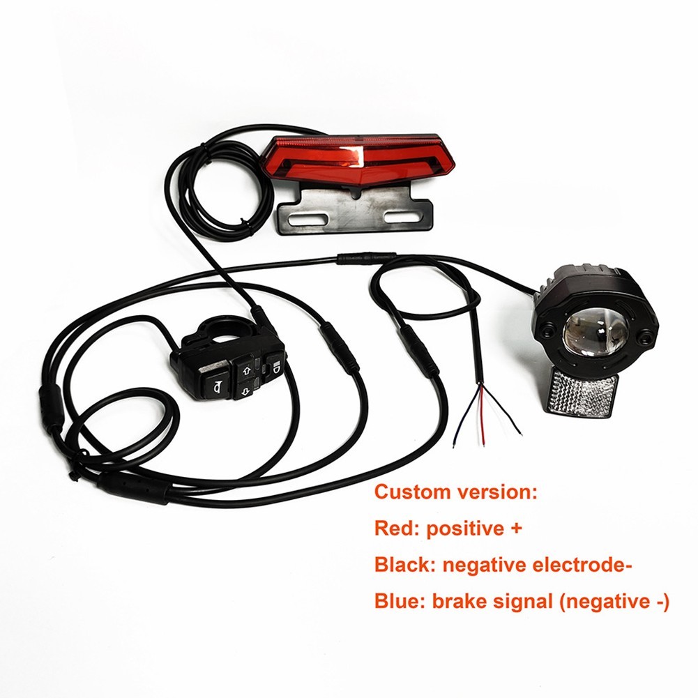 Light Set E-Bike Electric Bicycle Led Bike Lights for Bafang Bbs01 Bbs02 Models High Power And Waterproof Design