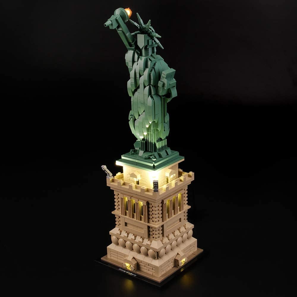 Light Set for Architecture Statue of Liberty Building Blocks Model Led Light kit Compatible with Legos 21042 NOT Included the Model Walmart