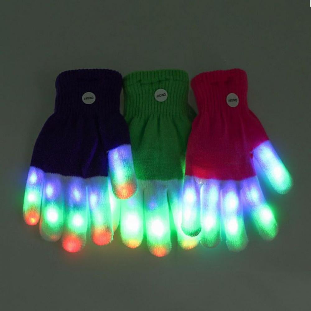 Mittens Light Light Show LED Gloves Rave Light Finger Lighting Flashing Glow Mittens ...