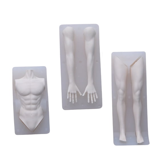 Light Silicone Male Body Mould For Figure Making And Model Art Creation