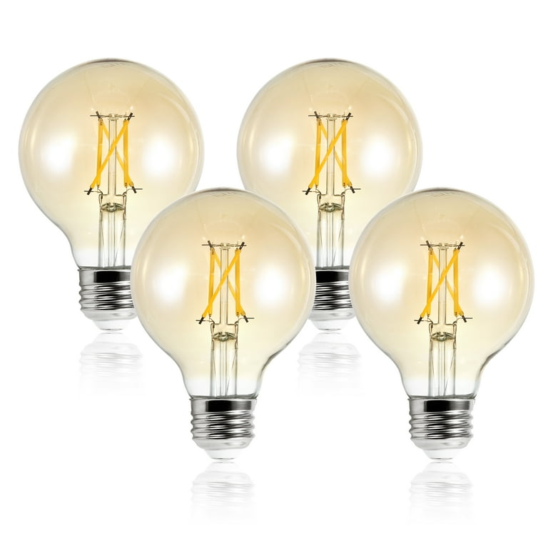 Light Society Niva 60-Watt Equivalent G25 Clear LED Filament Light Bulb (4-Pack) Light Society Niva 60-Watt Equivalent G25 Clear LED Filament Light Bulb (4-Pack)