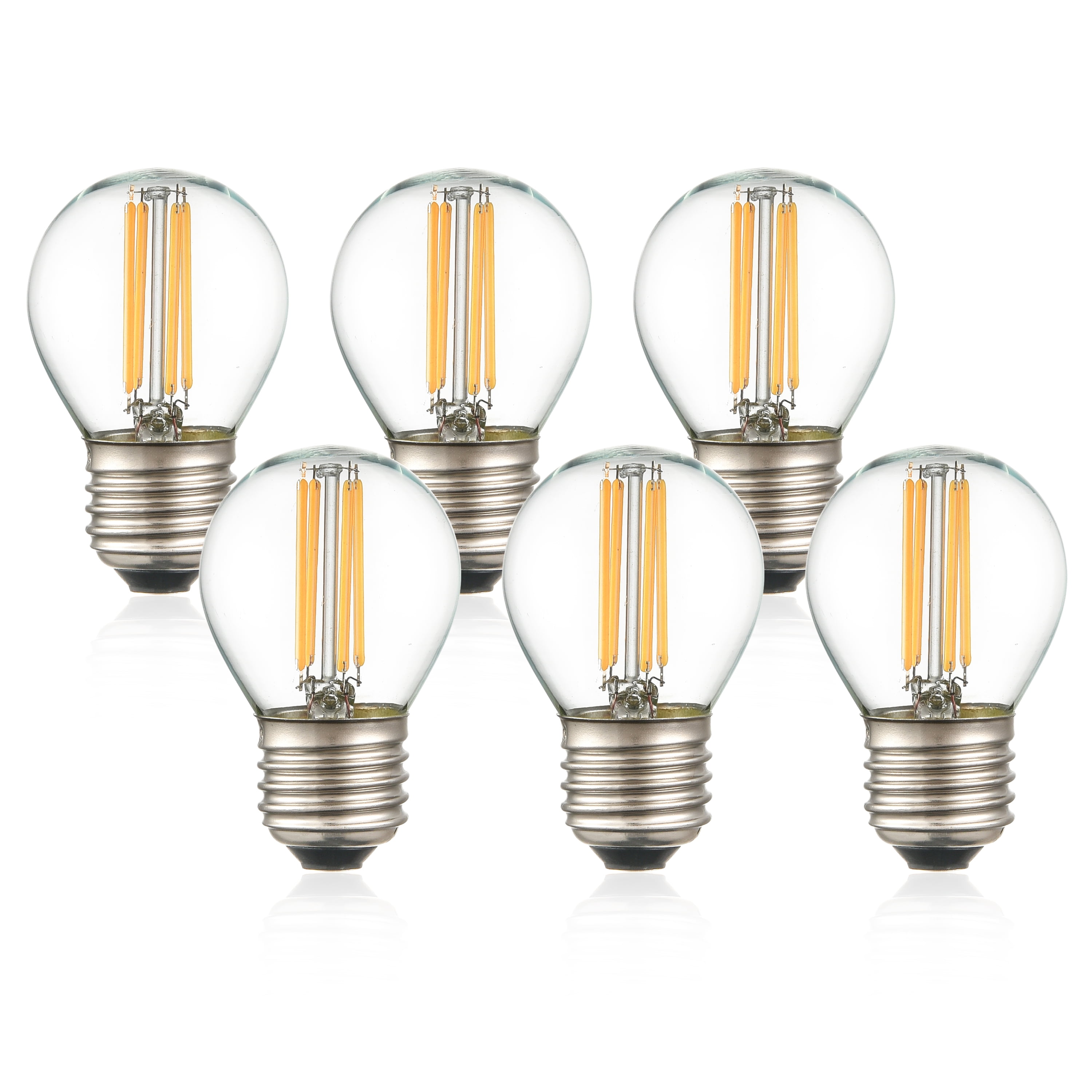 Society Set of 6 G45 Shape LED Filament Light Bulb - Walmart.com