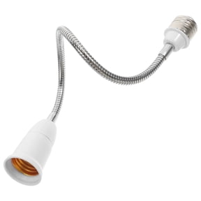 Light Socket Extender E27 Light Bulb Socket Adapter Flexible Extension Arm For High Ceilings E27 To E27 Converter Ideal For Outdoor And Indoor Use