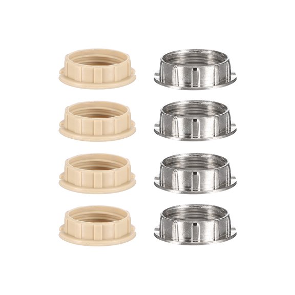 Uxcell Light Socket Rings, G9 Zinc Alloy Lamp Holder Ring Beige 8