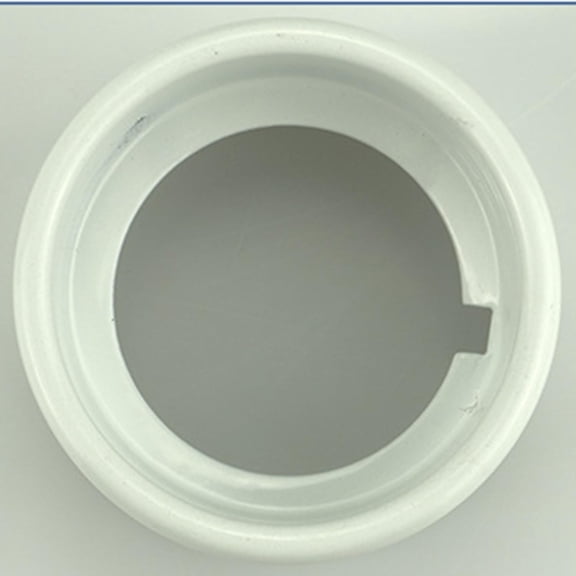 Light Socket Shade Ring,Metal Lamp Shade Collar Rings for Medium-Base Ceramic Sockets,Lock E26 E27 Ceramic/Porcelain Socket with Thread Diameter 1-1/2 Inches (White,3-Pack)