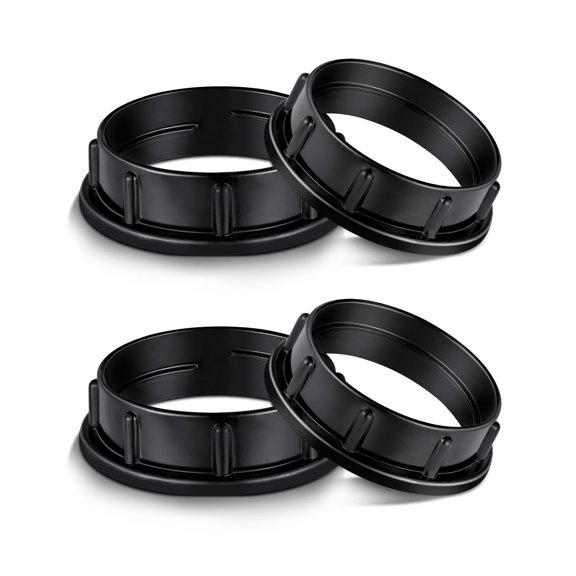 Light Socket Shade Rings,Aluminum Threaded Socket Ring for Medium Base E26 Sockets,Retaining Rings for Glass Lamp Shades Light Fixtures (4-Pack White Color/For Thread Diameter 1-1/2 Inches)