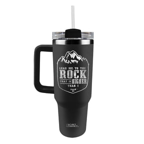 Light Source 40 oz The Rock Stainless Steel with Straw Travel Mugs