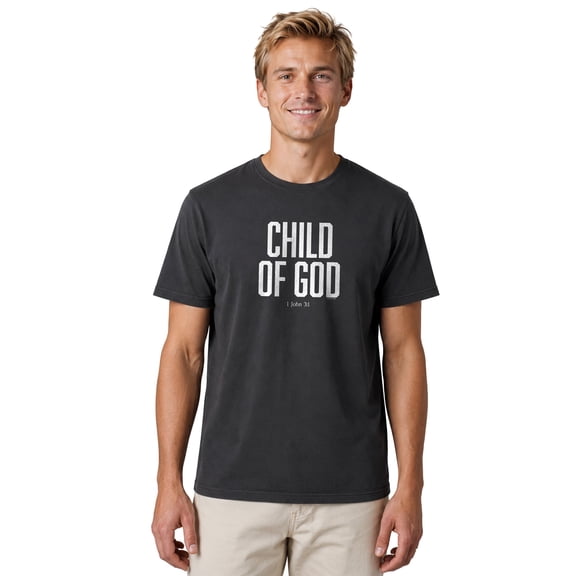 Light Source Unisex Boxy Short Sleeve T-Shirt Child Of God, Black, XL