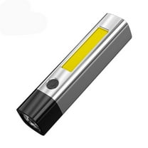 Light Source Cob Side Light Fixed Focus Strong Light Flashlight USB Charging Long Range Household Portable Lighting