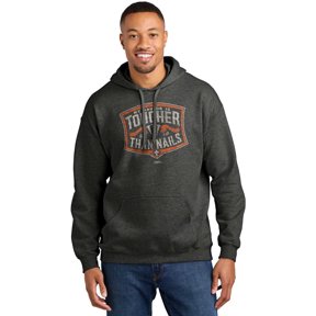 Light Source Mens Hooded Sweatshirt Tougher Than Nails 2X