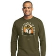 thumbnail image 1 of Light Source Mens Long Sleeve T-Shirt - Remain Rooted In Christ - Moss - X-Large, 1 of 4