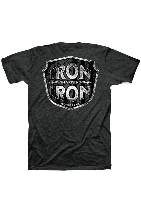 Mens T-Shirt Iron Badge