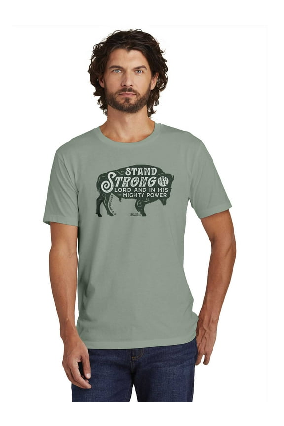 Mens T-Shirt Stand Bison