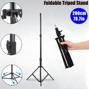 Light Stand 200CM/78.7 in Extendable Photography Light Stand with 1/4  Universal Screw Studio Lighting Tripod for Strobe Light Camera Softbox