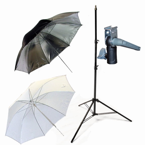Light Stand & Flash Bracket Mount & Umbrella / Speedlite Flash Accessories Kit F for Studio, Portrait, Video Shooting