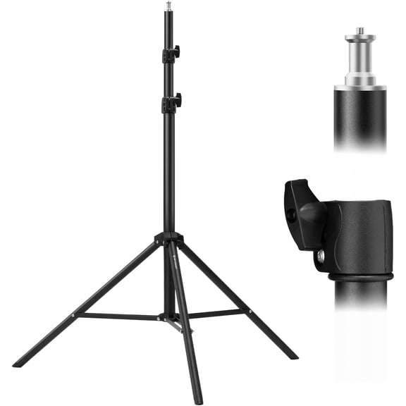 Light Stand for Photography, 9.1ft/2.8M Portable Extendable Photo Video Tripod Stand, Heavy Duty Light Stand Lighting Tripod with 1/4" Screw for Strobe Light/Webcams/Cameras/Softbox