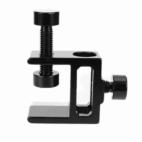Light Stand Table Clamp Adjustable Fixing Clip Outdoor Camping Lamp Camera Holder Bracket Jaw Bench Vice Protector,1 x Clamp,Black
