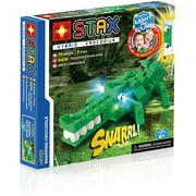 Light Stax Hybrid Light and Sound Snapping Crocodile Building Bricks and STAX Set - H11101 - 71 Pieces