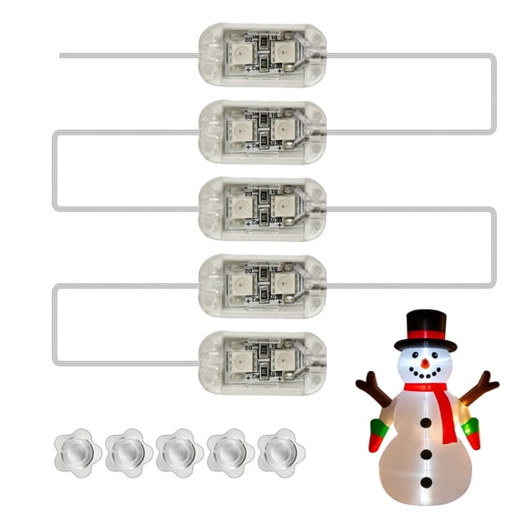 Light Strip,LED Module, Waterproof 5led Inflatable Light Strip, Plastic Small LED Light with 9.8ft Cable for Yard Holiday Inflatables