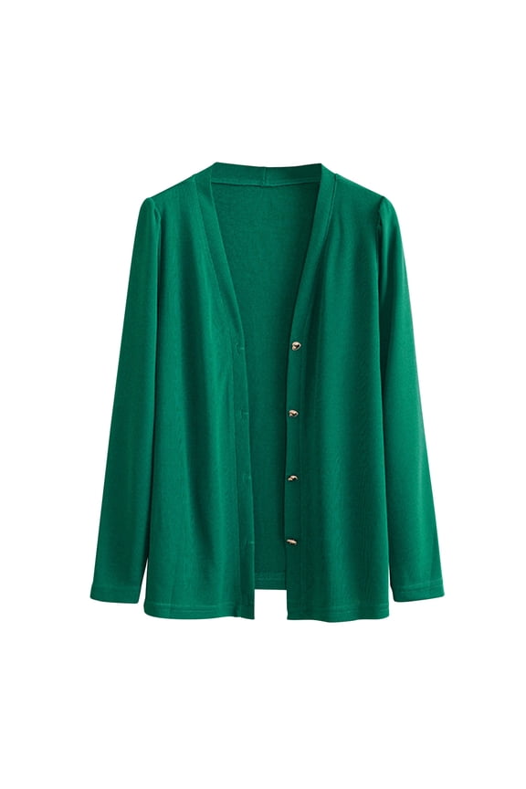 Light Sweaters for Women Fall Dressy New Plus Size Cardigan for Women Open Front Button up Lightweight Casual Soft Sweater Fall Winter Outerwear Green XXL