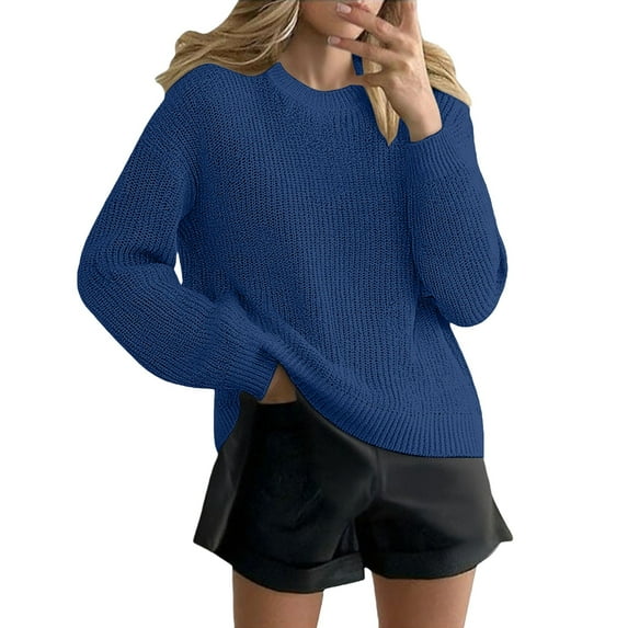 Light Sweaters for Women Long Sleeve Knit Cozy Cute Crewneck Pullover Casual Soft Loose Top Winter Clothes Fashion