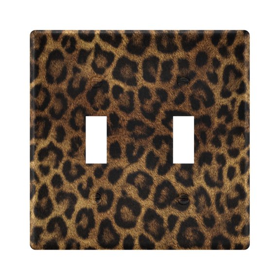 Light Switch Cover Beautiful Leopard Print Plates Faceplate Decorative Switch Plate for Bedroom Home Decor