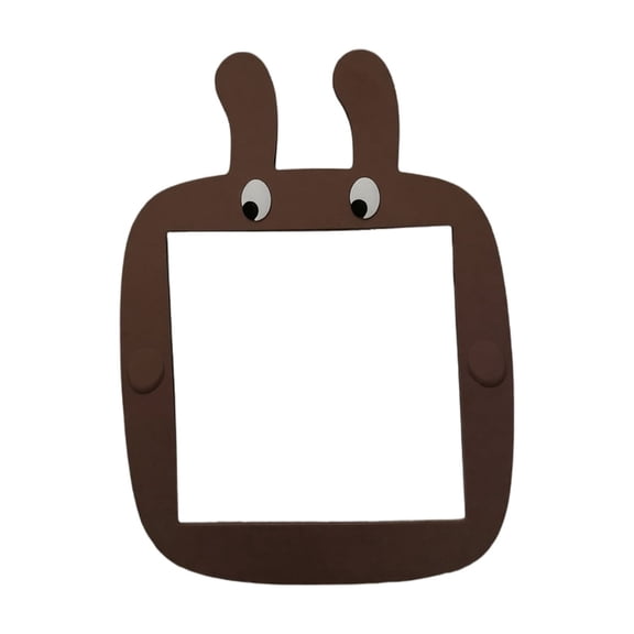 Light Switch Cover Border Frame, Cute Bunny Design Brown, 1 Piece Self-Adhesive, for Home Living Room Bedroom Wall Outlet Switch Decoration Protection