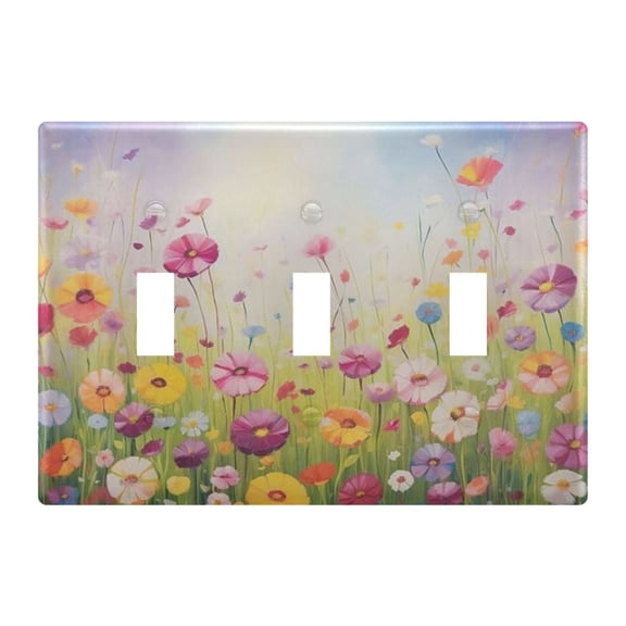 Light Switch Cover Brightly Bushes Plates Faceplate Decorative Switch Plate for Bedroom Home Decor