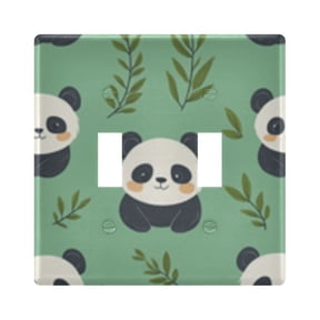 Light Switch Cover Cartoon Cute Panda Plates Faceplate Decorative Switch Plate for Bedroom Home Decor