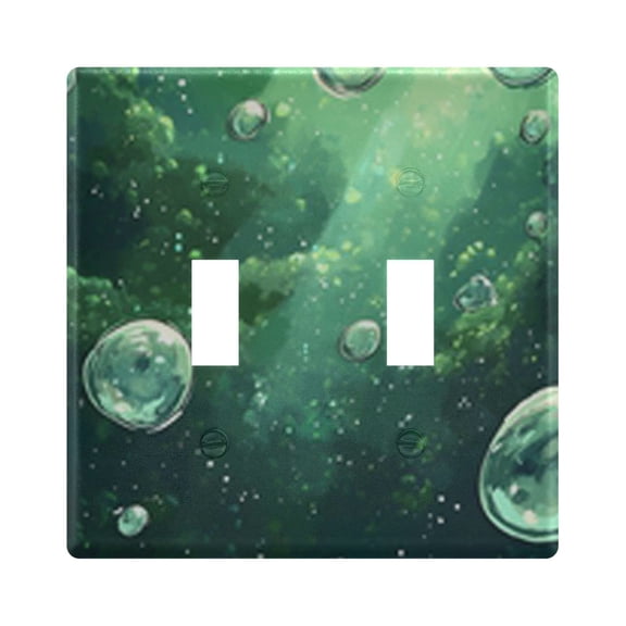 Light Switch Cover Cartoon Fantasy Bubble Plates Faceplate Decorative Switch Plate for Bedroom Home Decor