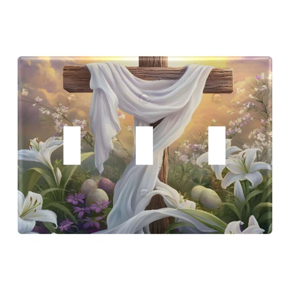 Light Switch Cover Cross Plates Faceplate Decorative Switch Plate for Bedroom Home Decor