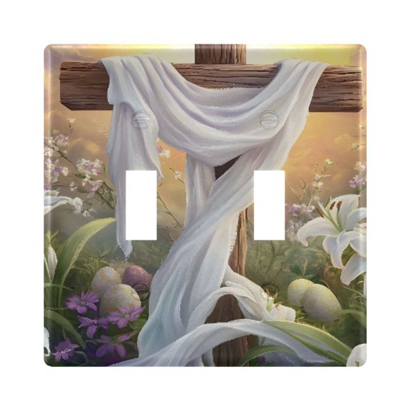 Light Switch Cover Cross Plates Faceplate Decorative Switch Plate for Bedroom Home Decor