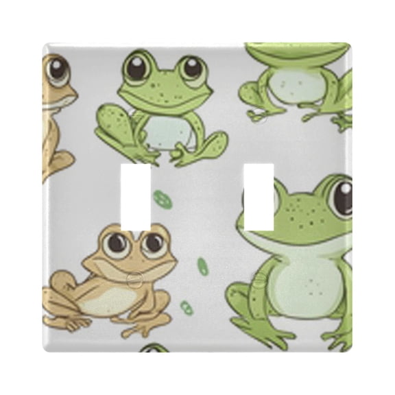 Light Switch Cover Cute Cartoon Frog Plates Faceplate Decorative Switch Plate for Bedroom Home Decor