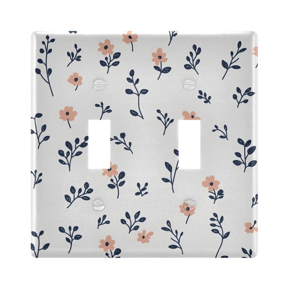 Light Switch Cover Cute Small Floral Their Colors Plates Faceplate Decorative Switch Plate for Bedroom Home Decor
