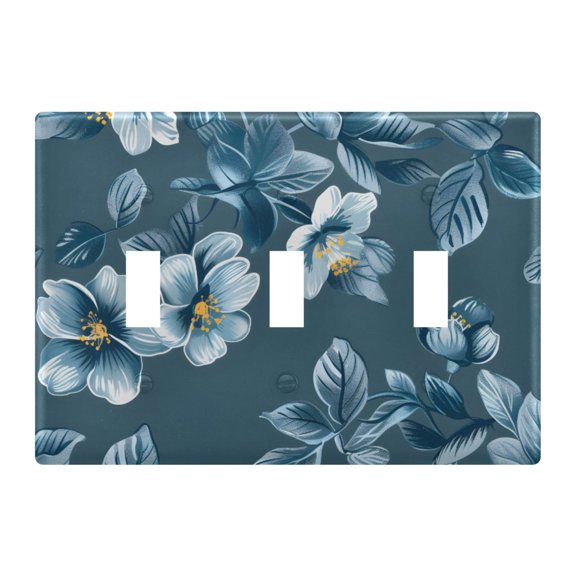 Light Switch Cover Digital Draw Floral Plates Faceplate Decorative Switch Plate for Bedroom Home Decor