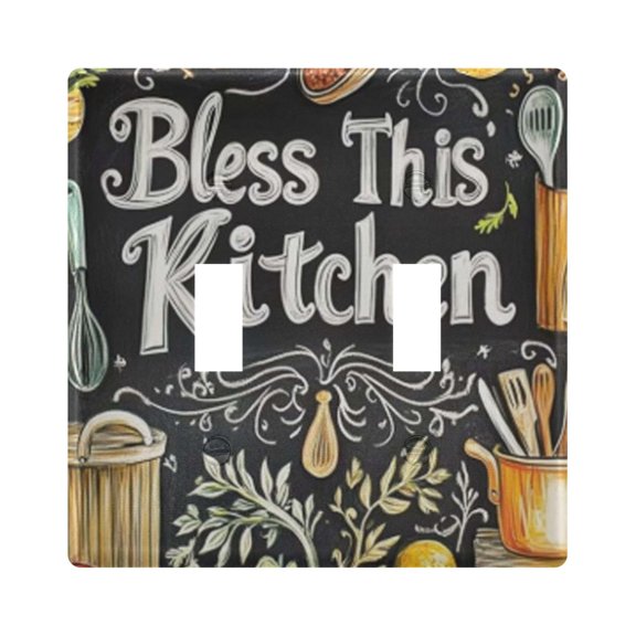 Light Switch Cover Funny Kitchen Plates Faceplate Decorative Switch Plate for Bedroom Home Decor