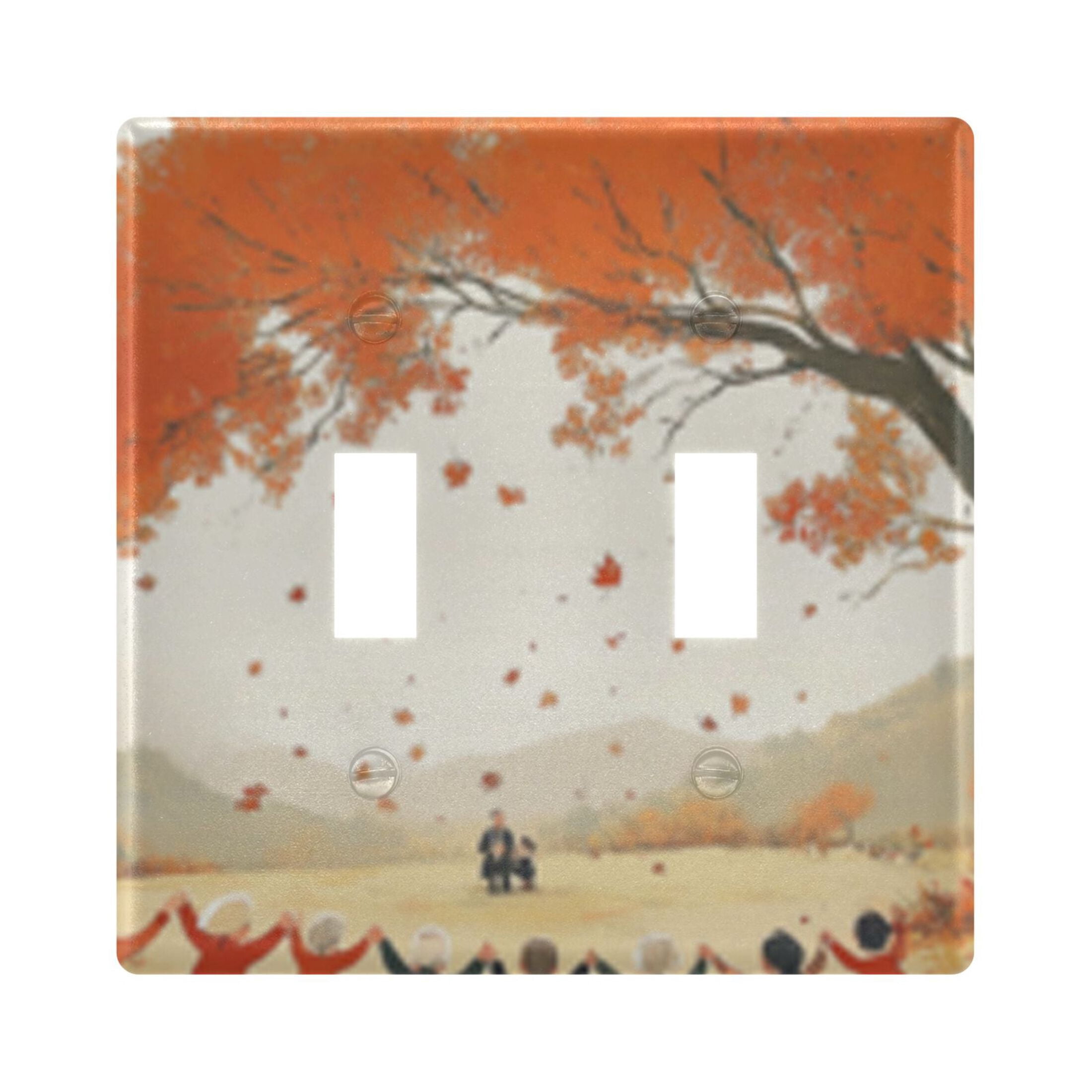 Light Switch Cover Hands under The Fall Trees Plates Faceplate ...