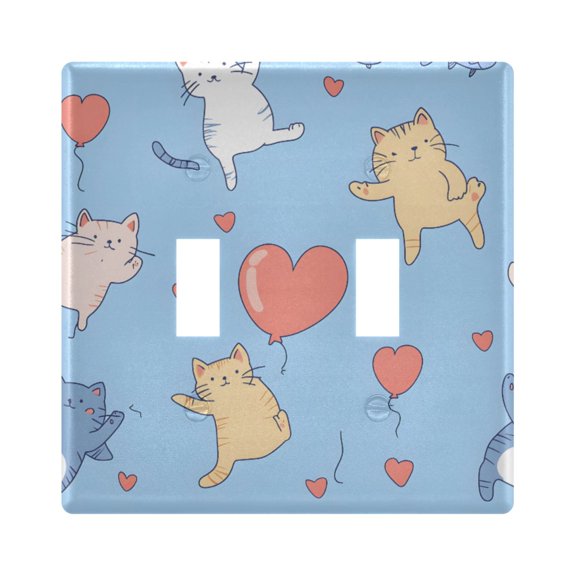 Light Switch Cover Kitten One Plates Faceplate Decorative Switch Plate for Bedroom Home Decor