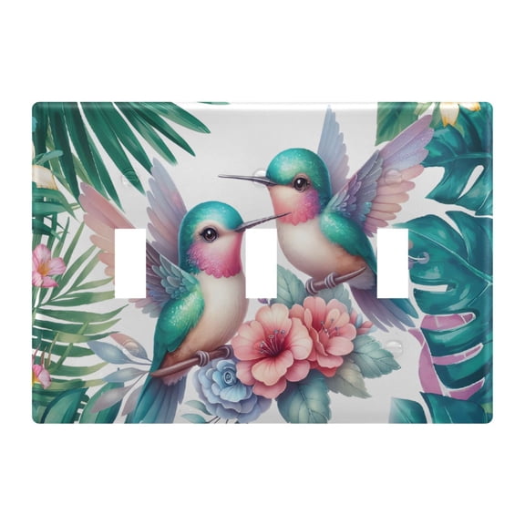 Light Switch Cover Leaf Bird Plates Faceplate Decorative Switch Plate for Bedroom Home Decor