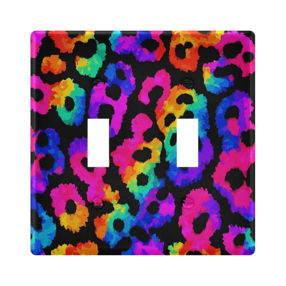 Light Switch Cover Leopard Plates Faceplate Decorative Switch Plate for Bedroom Home Decor