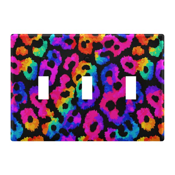 Light Switch Cover Leopard Plates Faceplate Decorative Switch Plate for Bedroom Home Decor
