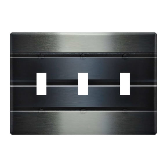 Light Switch Cover Metal Slats Plates Faceplate Decorative Switch Plate for Bedroom Home Decor