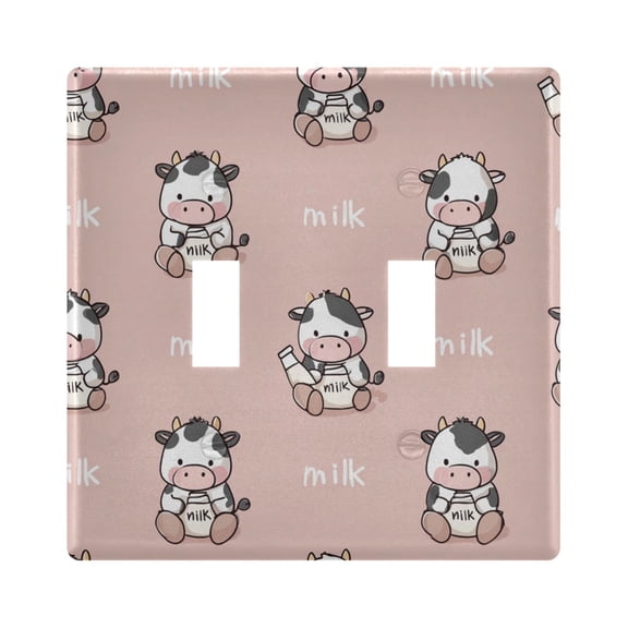 Light Switch Cover Milk Plates Faceplate Decorative Switch Plate for Bedroom Home Decor