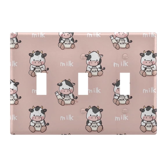 Light Switch Cover Milk Plates Faceplate Decorative Switch Plate for Bedroom Home Decor