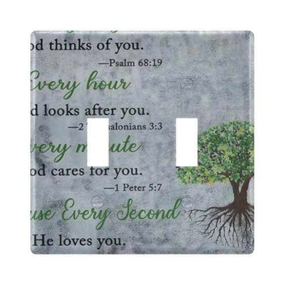 Light Switch Cover Rustic Magnetic Reusable Plates Faceplate Decorative Switch Plate for Bedroom Home Decor