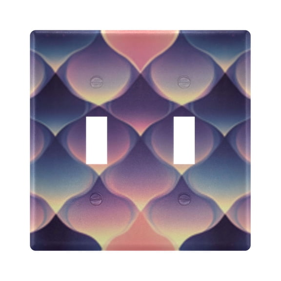 Light Switch Cover Soft Color Geometry Plates Faceplate Decorative Switch Plate for Bedroom Home Decor