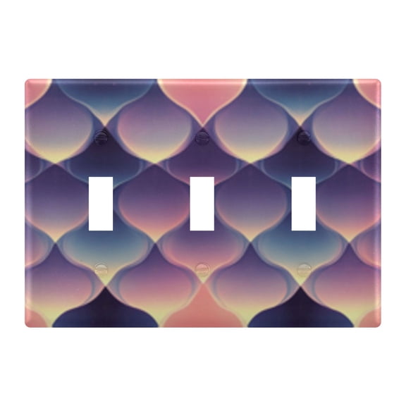 Light Switch Cover Soft Color Geometry Plates Faceplate Decorative Switch Plate for Bedroom Home Decor